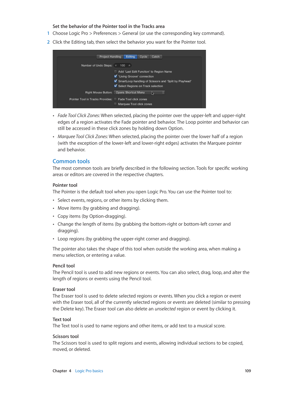 Common tools | Apple Logic Pro X User Manual | Page 109 / 919