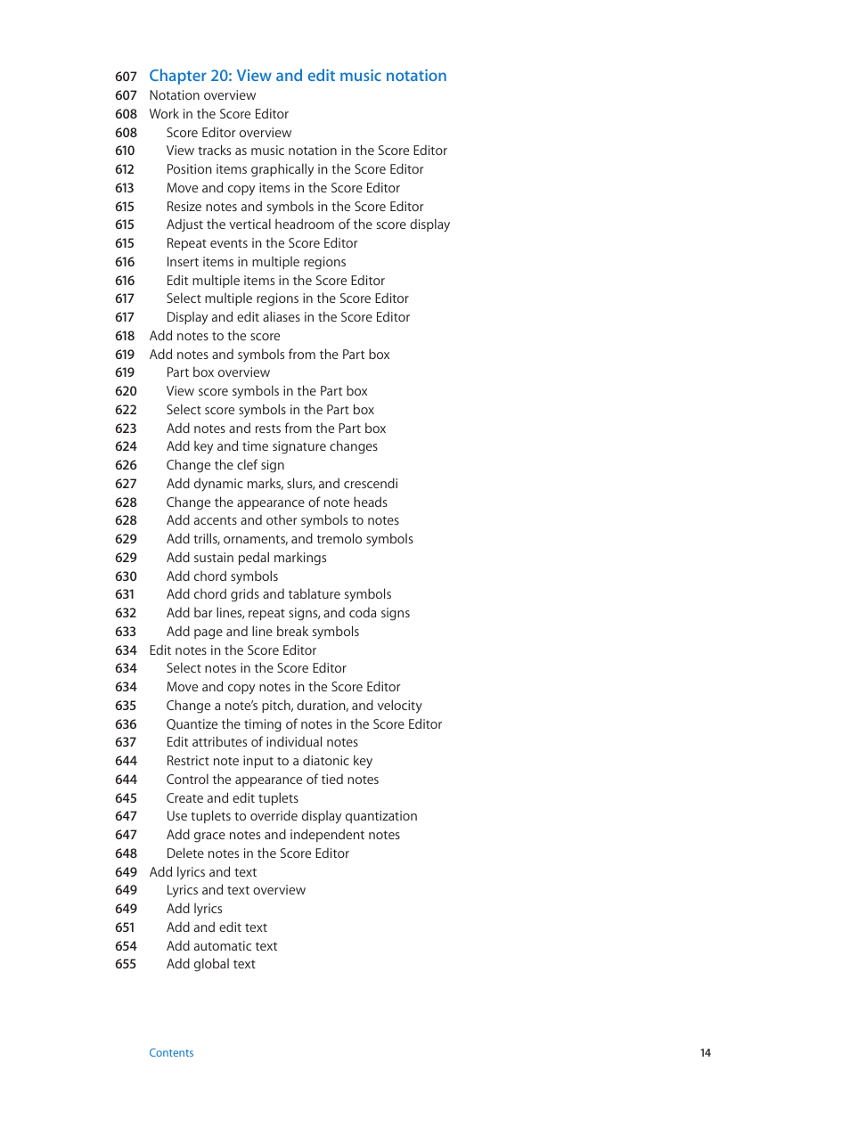 Chapter 20: view and edit music notation | Apple Logic Pro X User Manual | Page 14 / 919