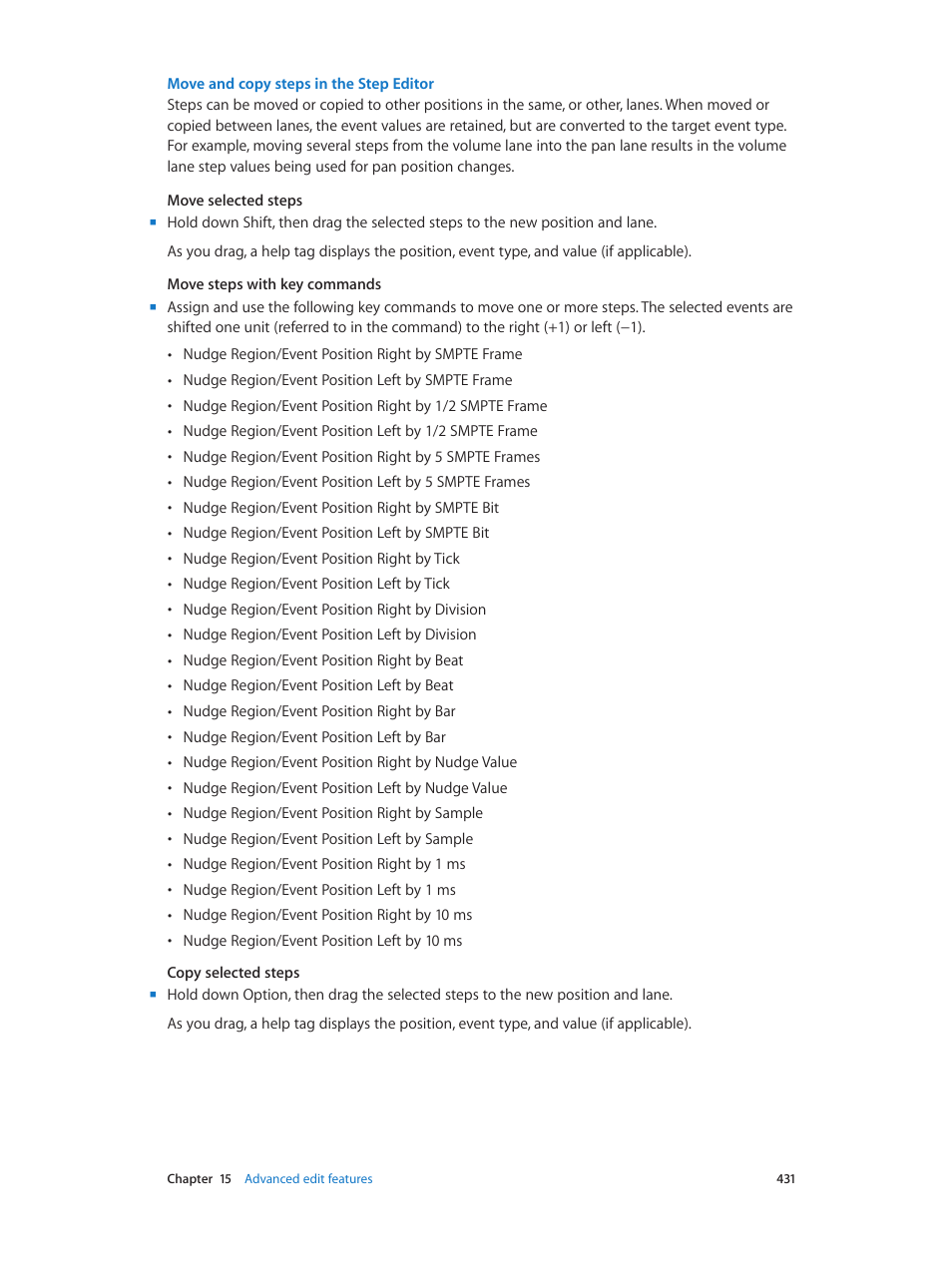 Apple Logic Pro X User Manual | Page 431 / 919