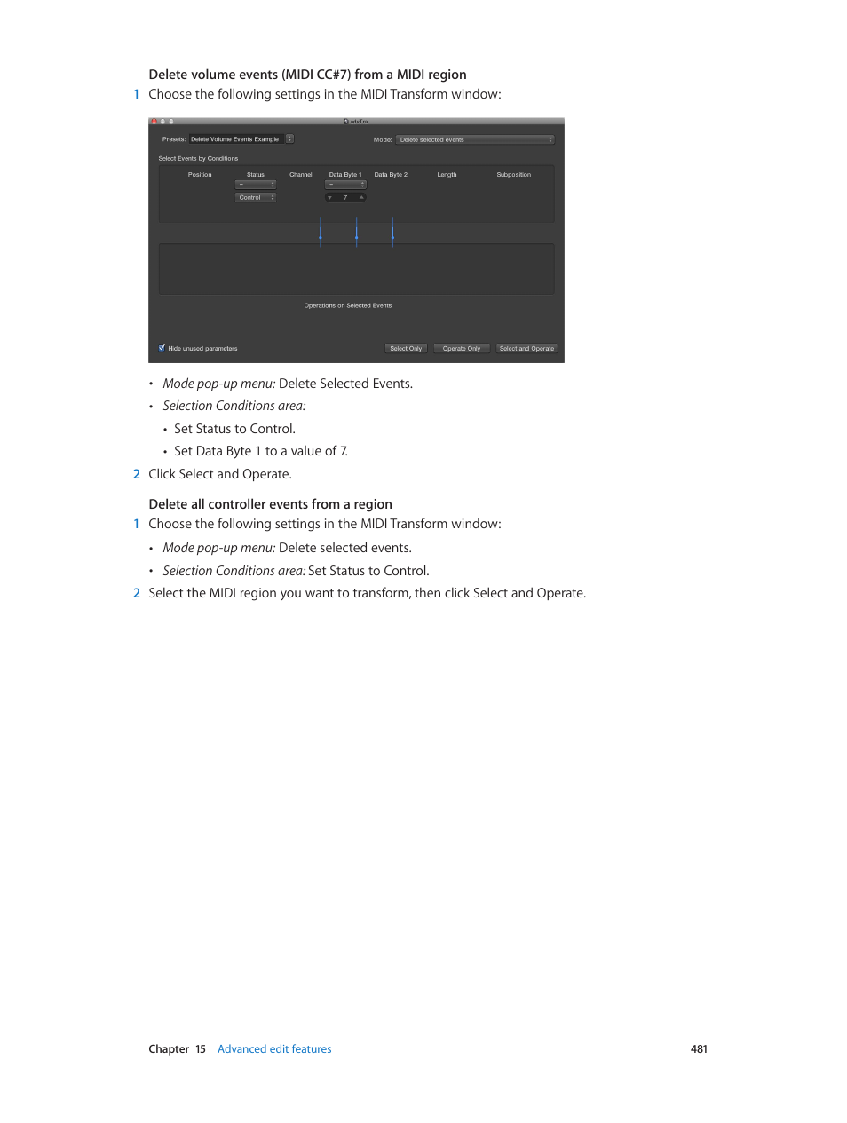 Apple Logic Pro X User Manual | Page 481 / 919