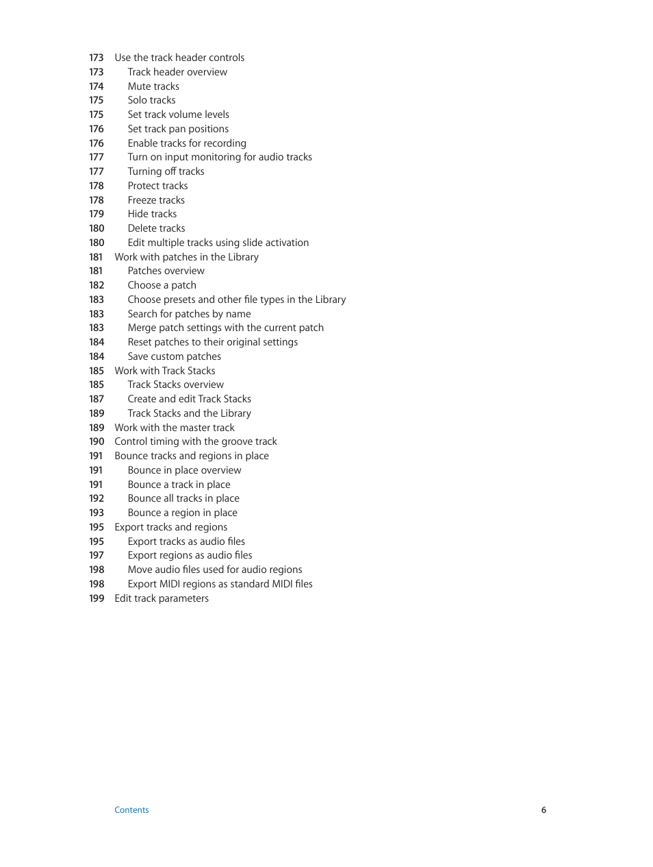 Apple Logic Pro X User Manual | Page 6 / 919