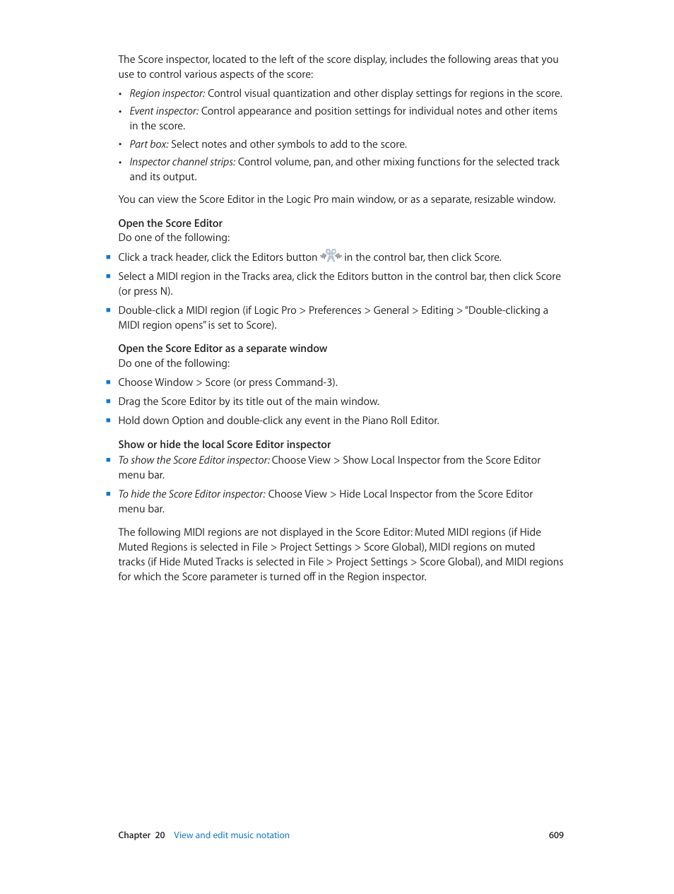Apple Logic Pro X User Manual | Page 609 / 919