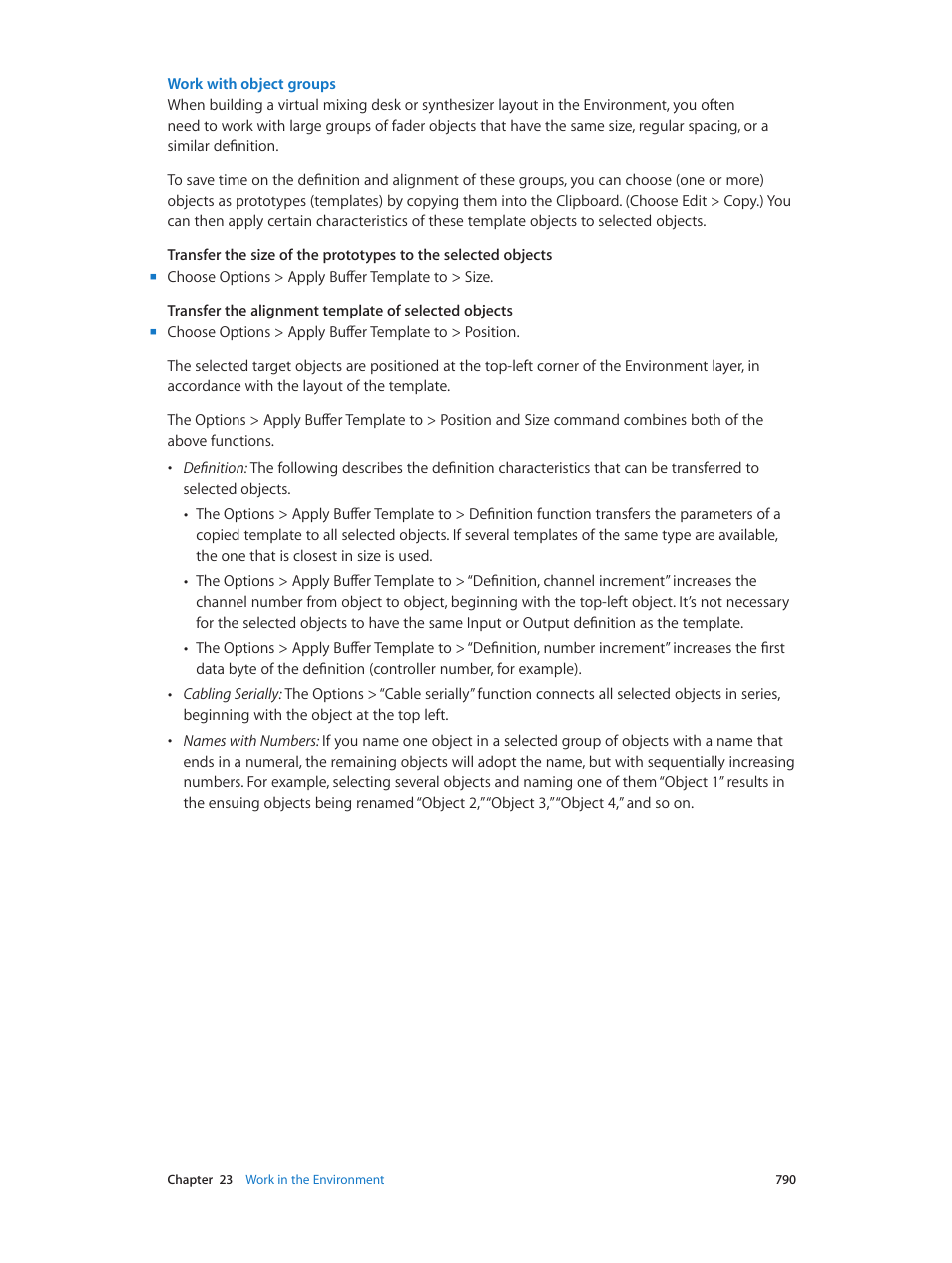 Apple Logic Pro X User Manual | Page 790 / 919