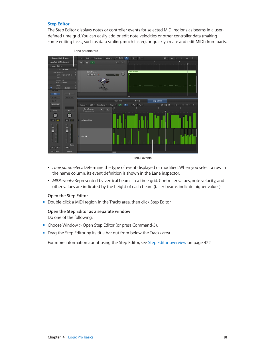 Apple Logic Pro X User Manual | Page 81 / 919