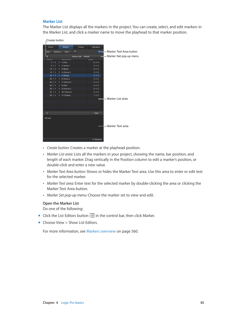 Apple Logic Pro X User Manual | Page 85 / 919