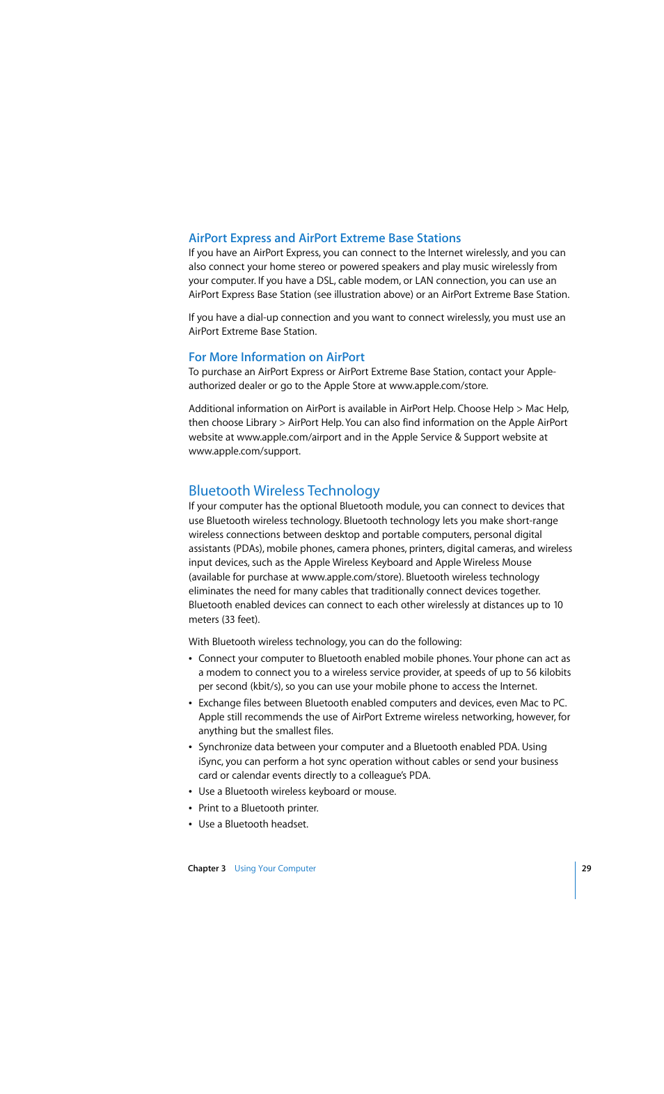 Bluetooth wireless technology | Apple eMac 2005 User Manual | Page 29 / 96