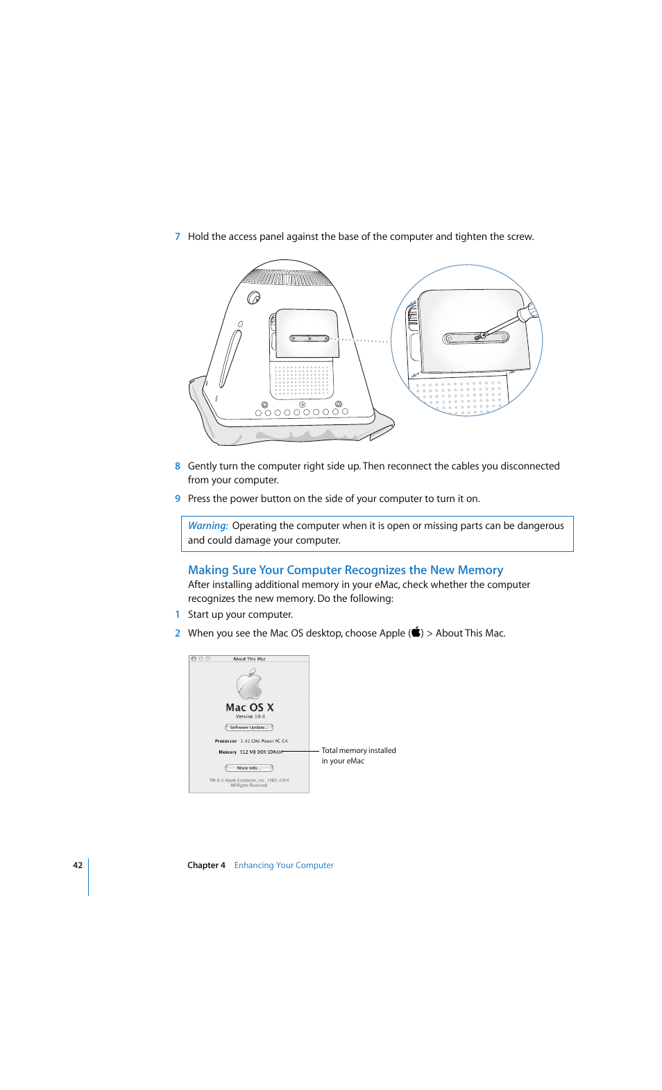 Apple eMac 2005 User Manual | Page 42 / 96