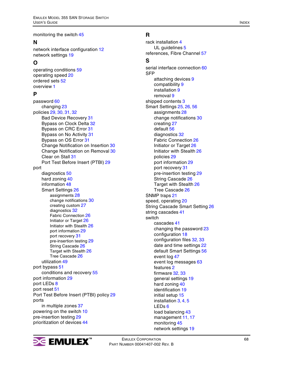 Emulex 355 (for Apple) User Manual | Page 71 / 72