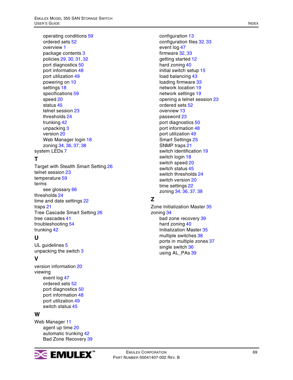 Emulex 355 (for Apple) User Manual | Page 72 / 72