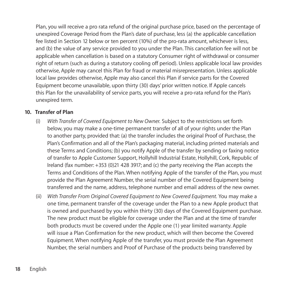 Apple AppleCare Protection Plan for Mac User Manual | Page 18 / 104