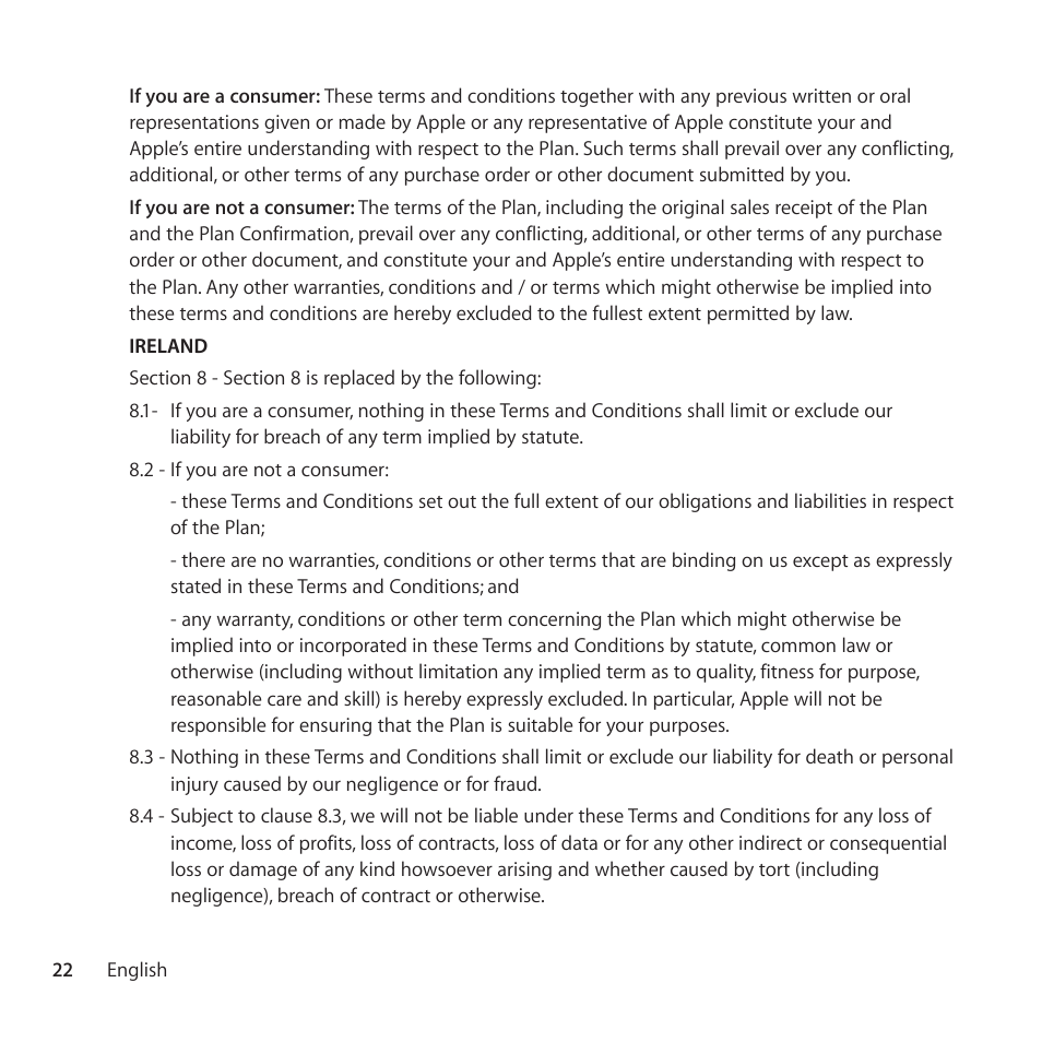 Apple AppleCare Protection Plan for Mac User Manual | Page 22 / 104