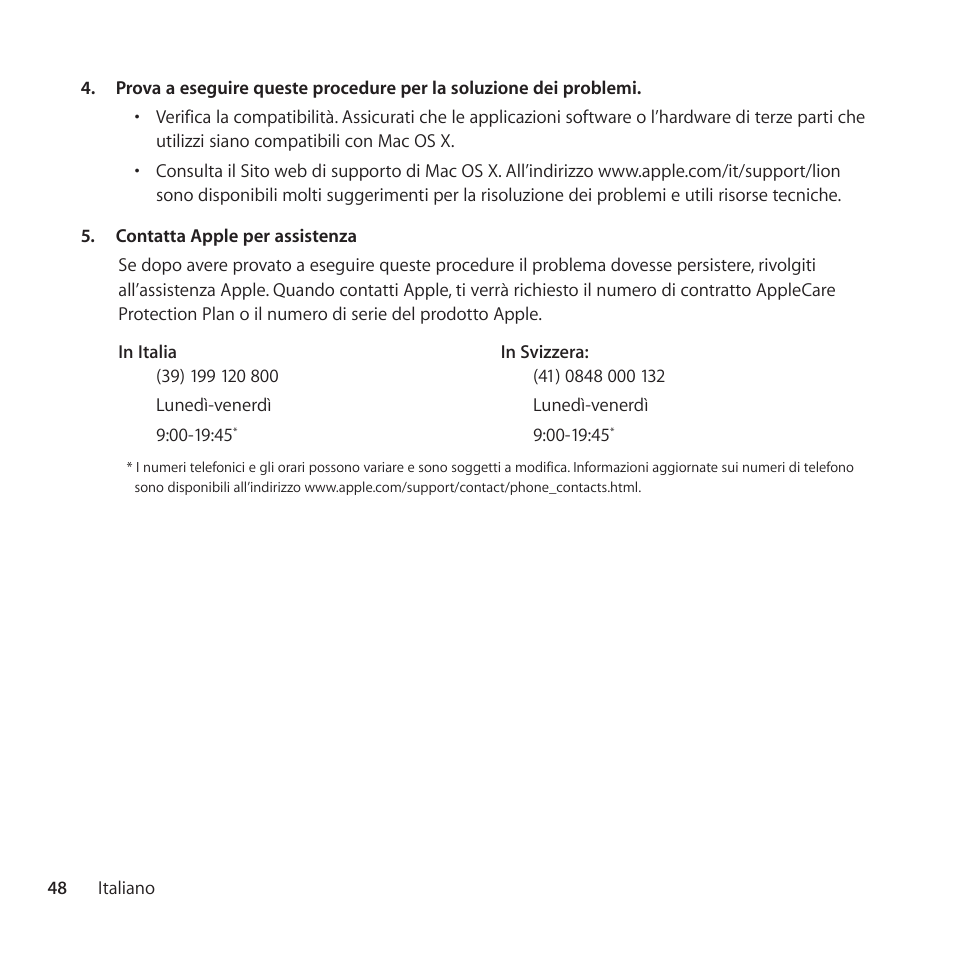 Apple AppleCare Protection Plan for Mac User Manual | Page 48 / 104