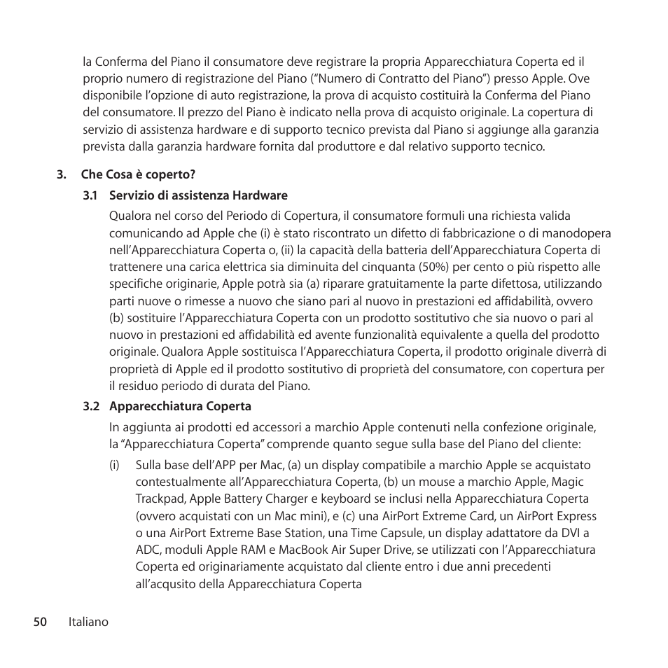 Apple AppleCare Protection Plan for Mac User Manual | Page 50 / 104