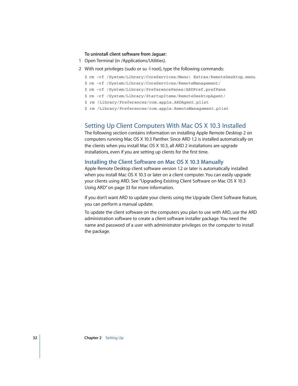 Apple Remote Desktop 2.2 User Manual | Page 32 / 116