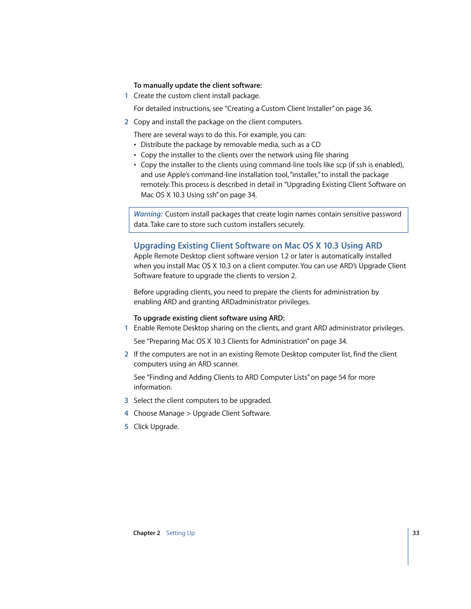 Apple Remote Desktop 2.2 User Manual | Page 33 / 116