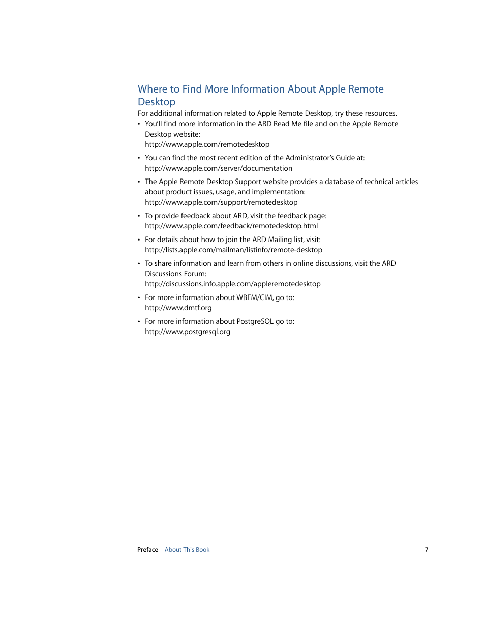 Apple Remote Desktop 2.2 User Manual | Page 7 / 116
