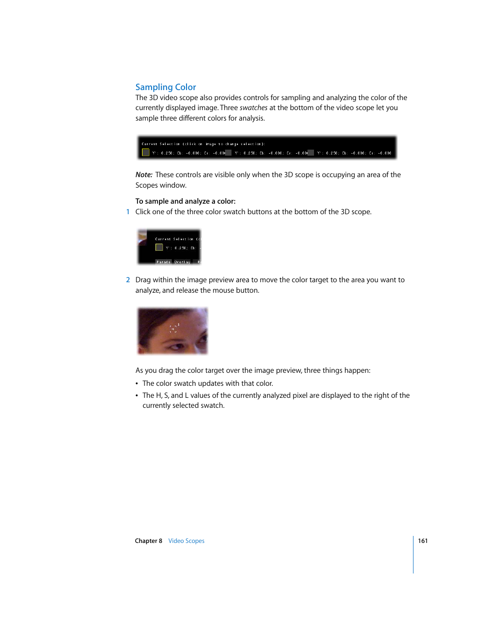 Sampling color | Apple Color 1.0 User Manual | Page 161 / 364