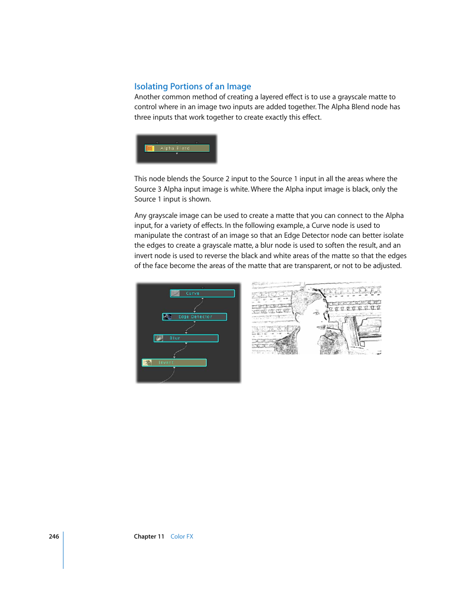 Isolating portions of an image | Apple Color 1.0 User Manual | Page 246 / 364