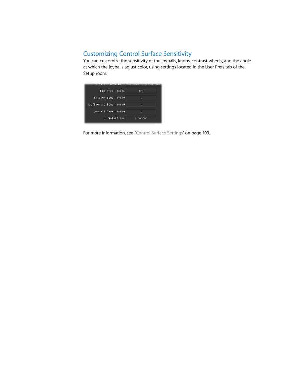 Customizing control surface sensitivity, P. 351) | Apple Color 1.0 User Manual | Page 351 / 364