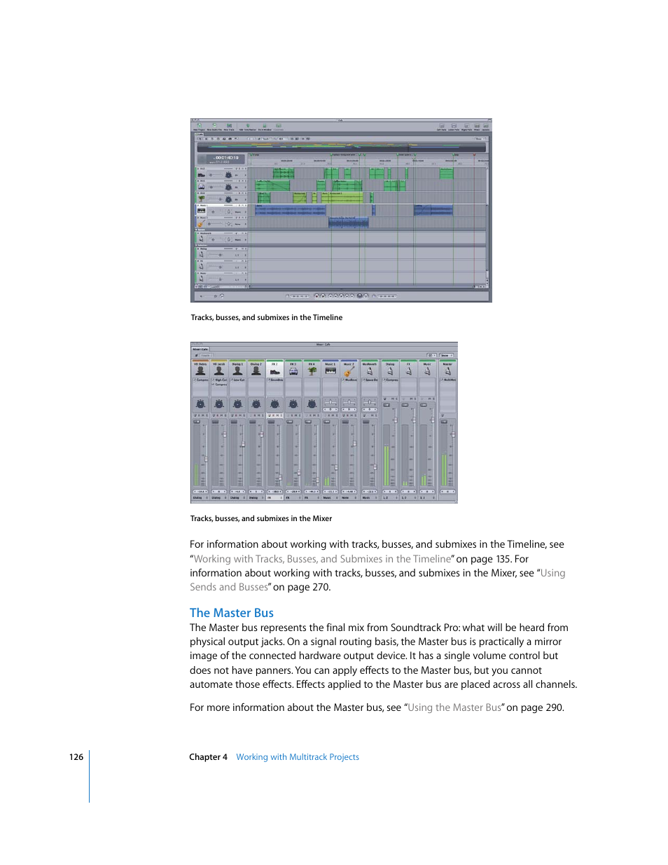 The master bus | Apple Soundtrack Pro 2 User Manual | Page 126 / 566