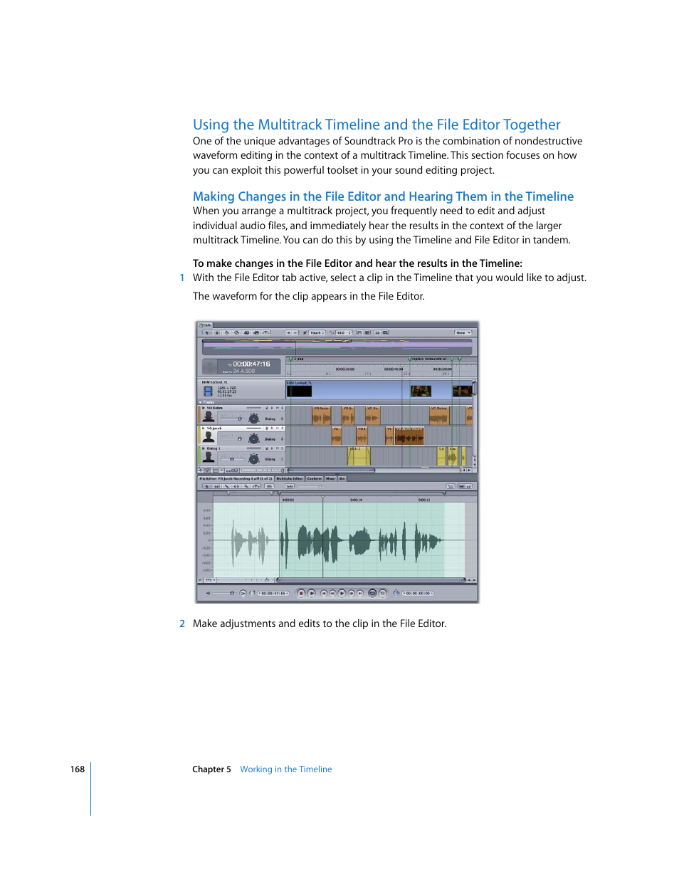 Apple Soundtrack Pro 2 User Manual | Page 168 / 566