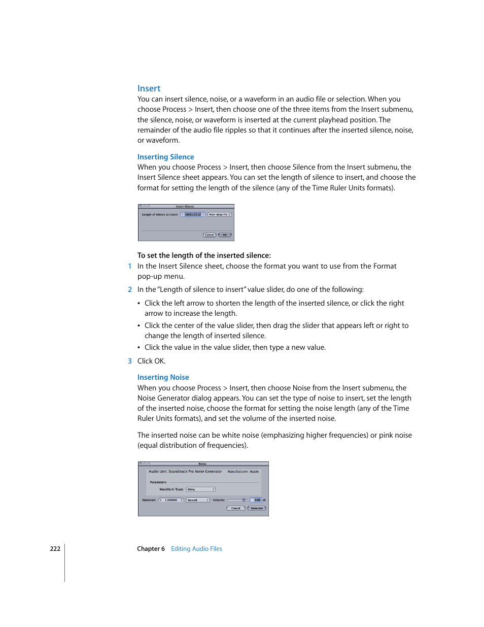 Insert | Apple Soundtrack Pro 2 User Manual | Page 222 / 566