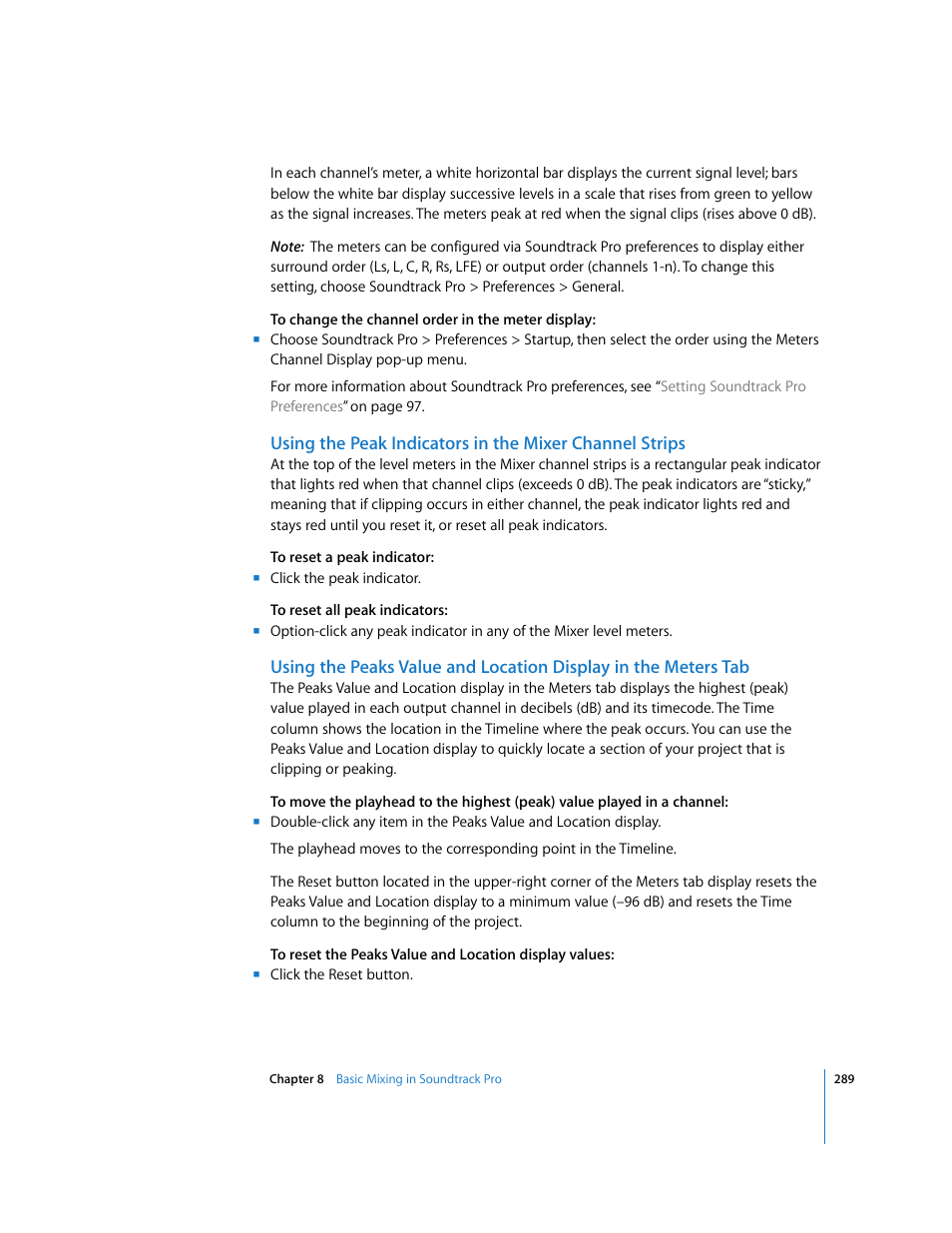 Apple Soundtrack Pro 2 User Manual | Page 289 / 566