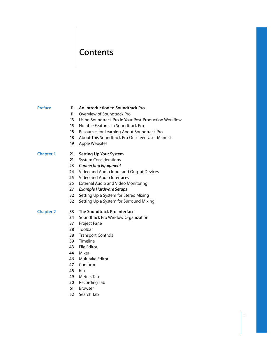 Apple Soundtrack Pro 2 User Manual | Page 3 / 566