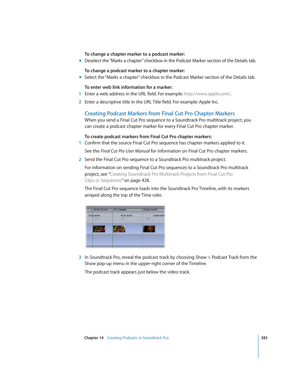 Apple Soundtrack Pro 2 User Manual | Page 383 / 566