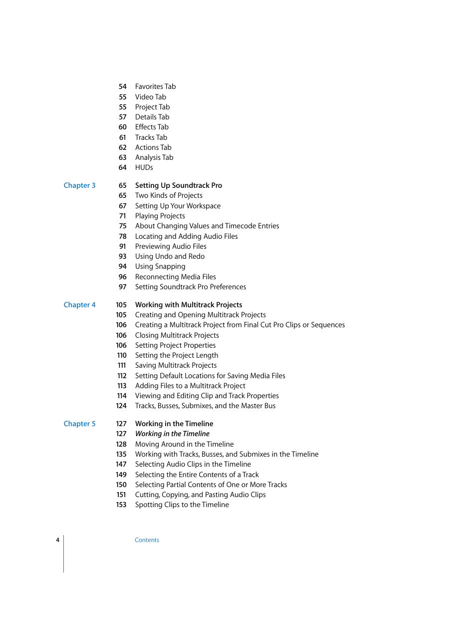 Apple Soundtrack Pro 2 User Manual | Page 4 / 566