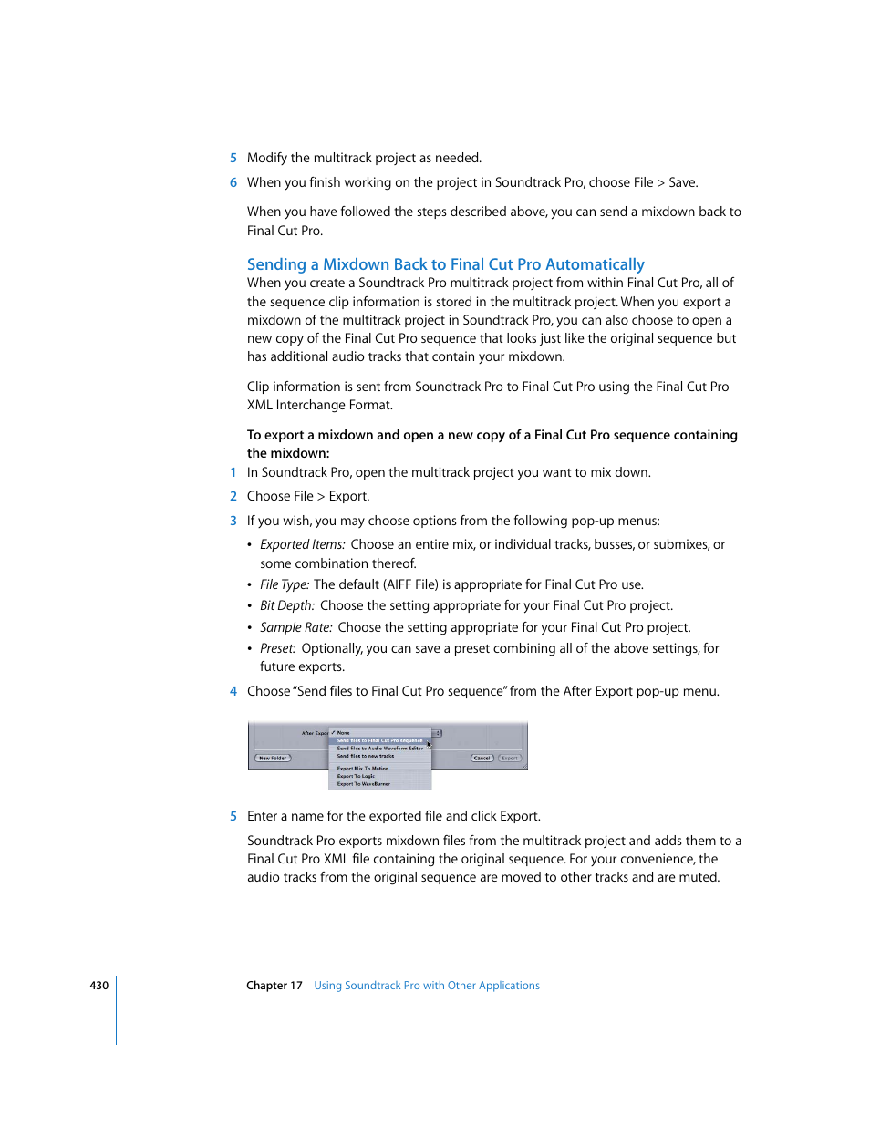 Apple Soundtrack Pro 2 User Manual | Page 430 / 566