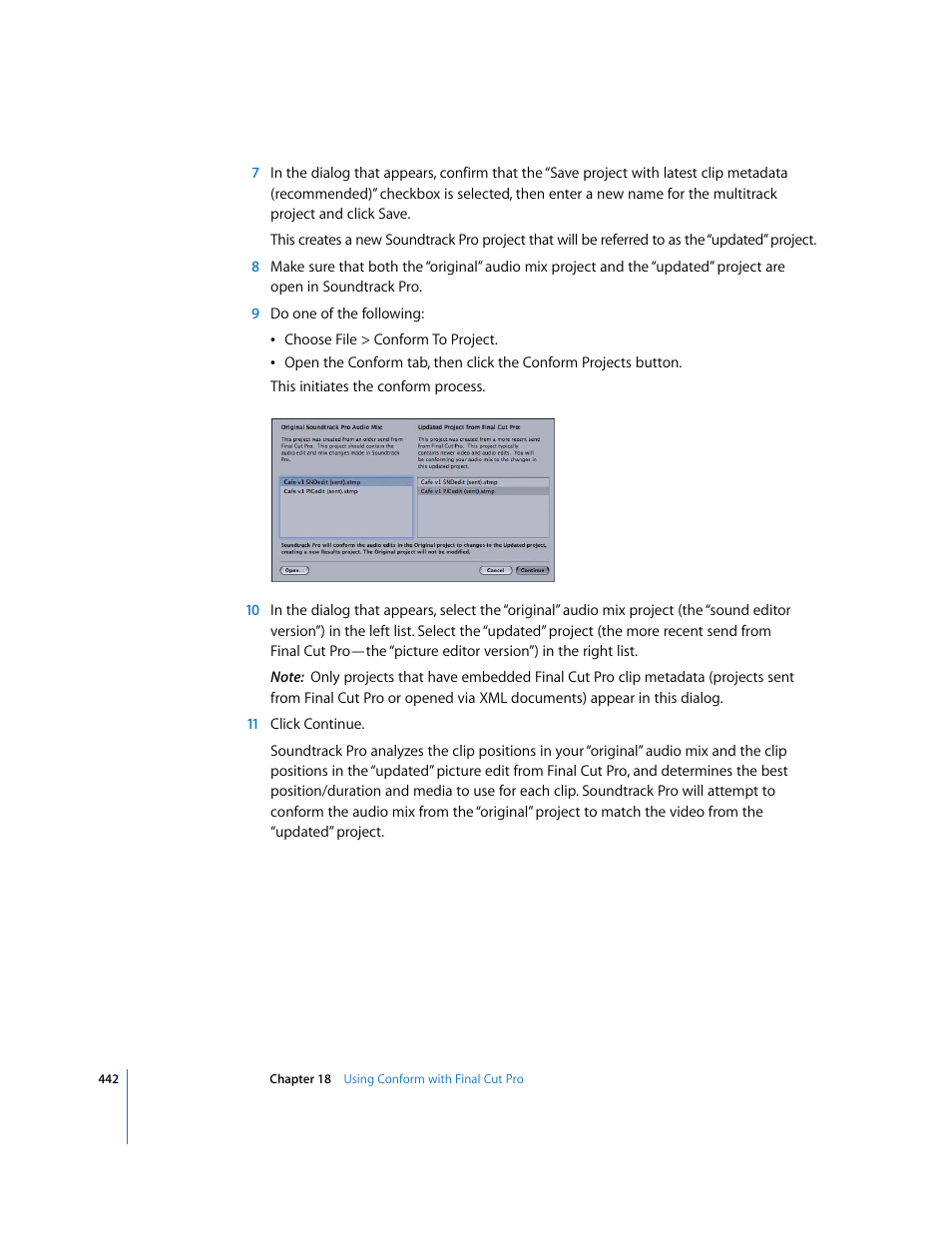Apple Soundtrack Pro 2 User Manual | Page 442 / 566