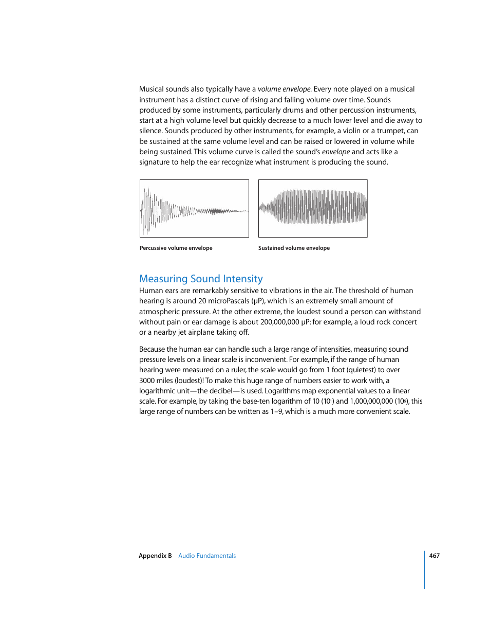 Measuring sound intensity | Apple Soundtrack Pro 2 User Manual | Page 467 / 566