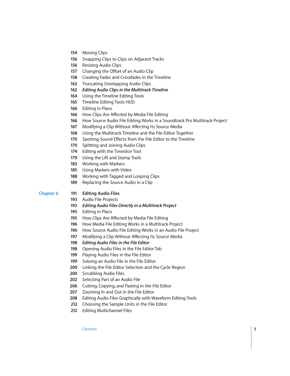 Apple Soundtrack Pro 2 User Manual | Page 5 / 566