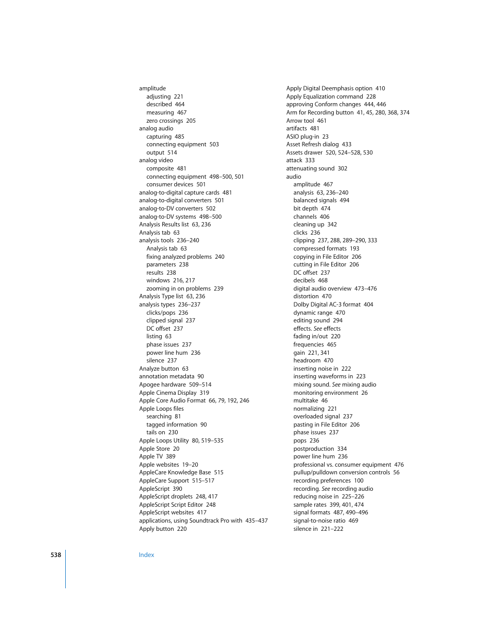 Apple Soundtrack Pro 2 User Manual | Page 538 / 566