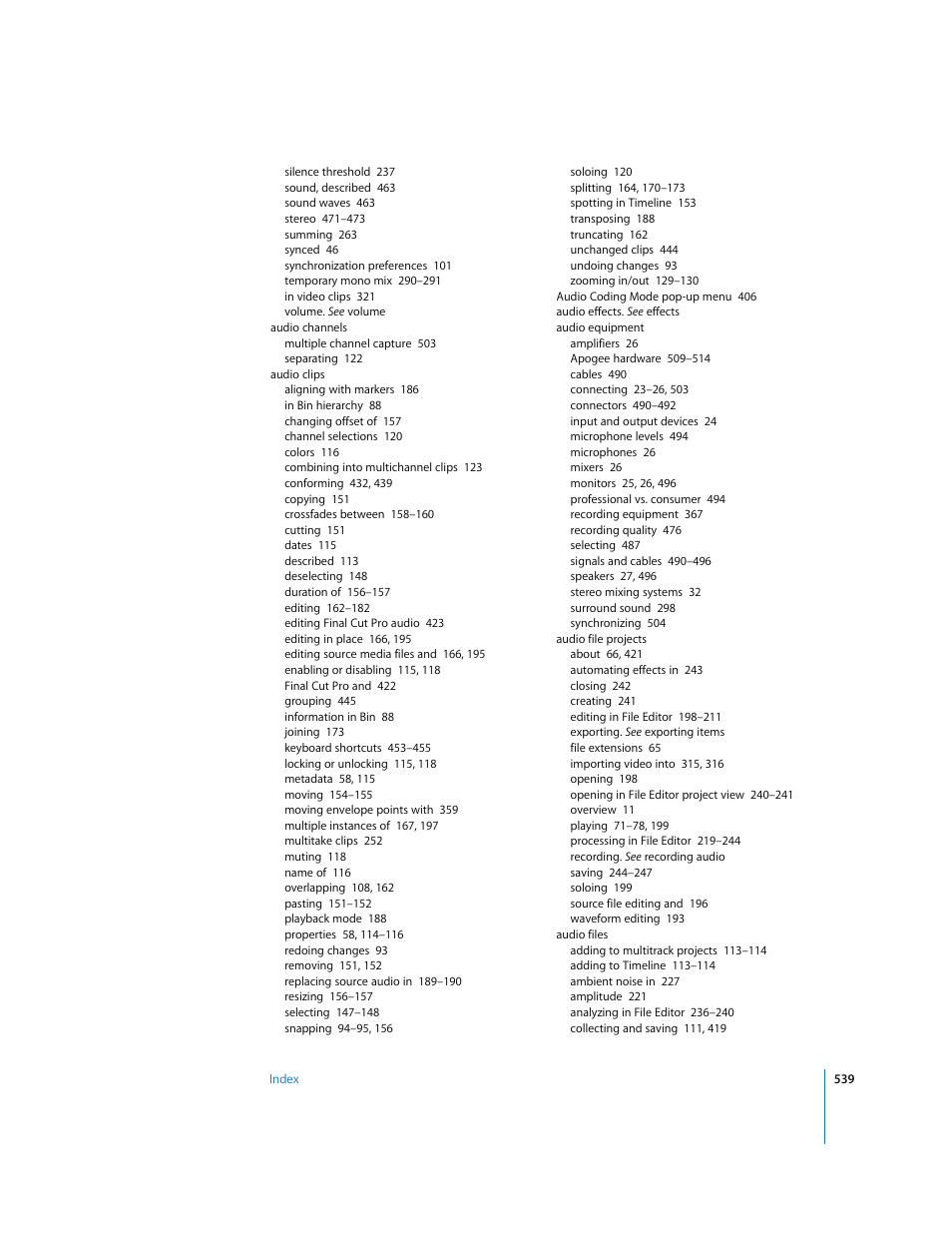 Apple Soundtrack Pro 2 User Manual | Page 539 / 566