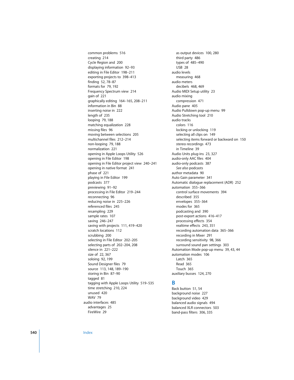 Apple Soundtrack Pro 2 User Manual | Page 540 / 566