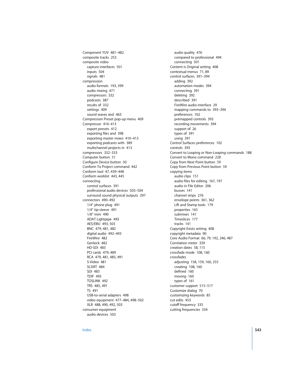 Apple Soundtrack Pro 2 User Manual | Page 543 / 566