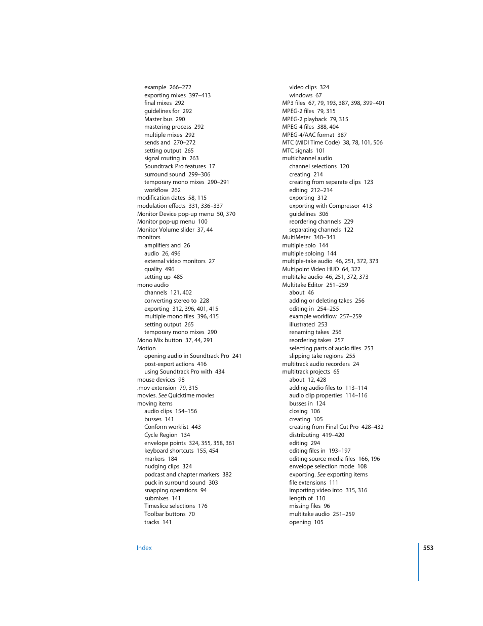 Apple Soundtrack Pro 2 User Manual | Page 553 / 566