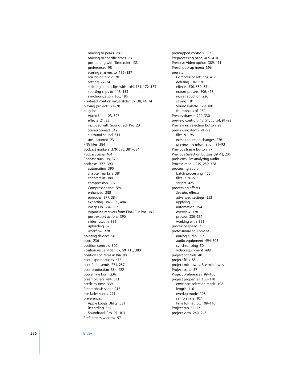 Apple Soundtrack Pro 2 User Manual | Page 556 / 566