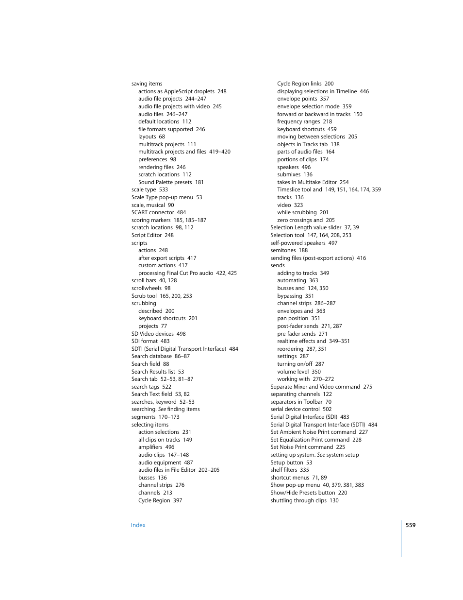 Apple Soundtrack Pro 2 User Manual | Page 559 / 566