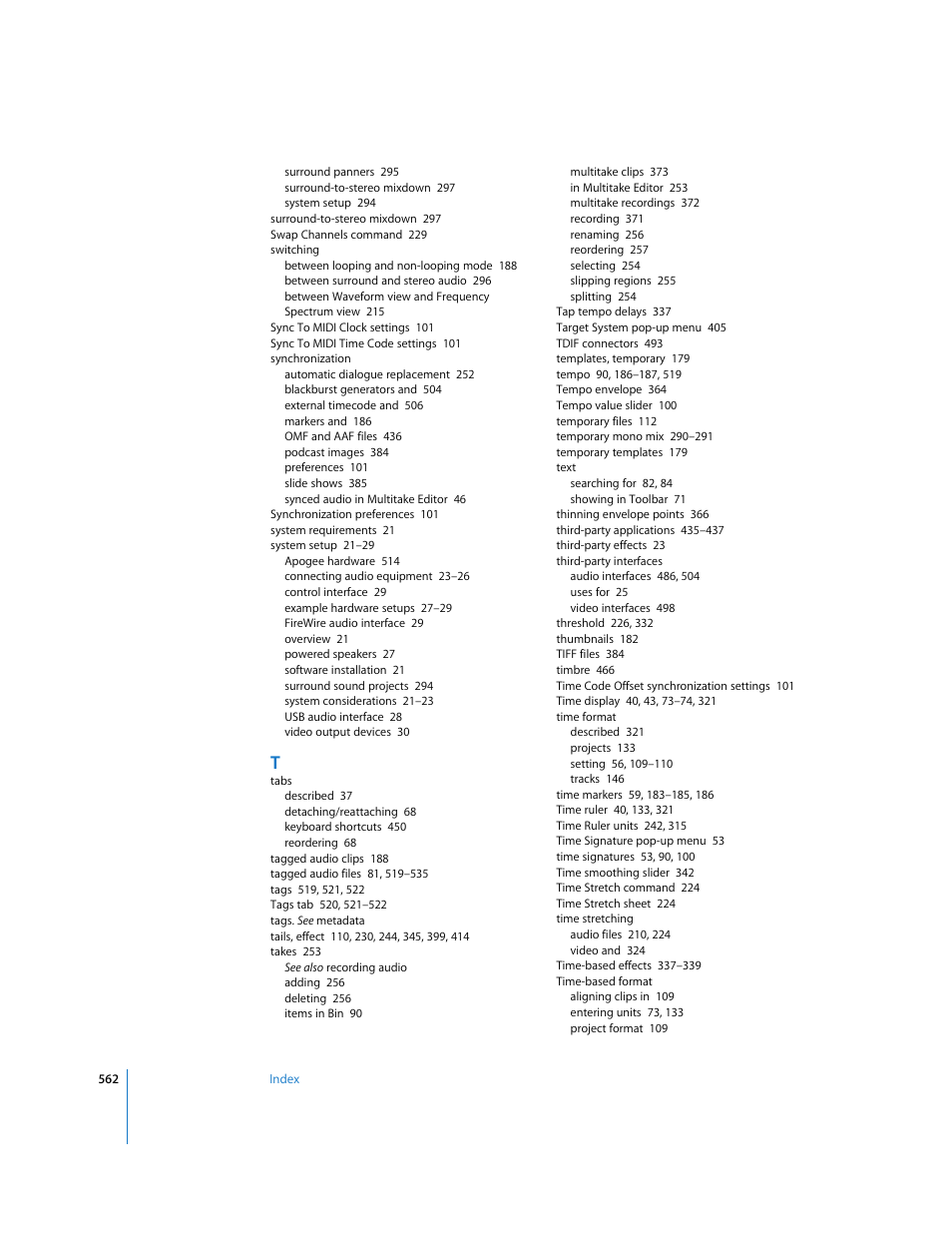 Apple Soundtrack Pro 2 User Manual | Page 562 / 566