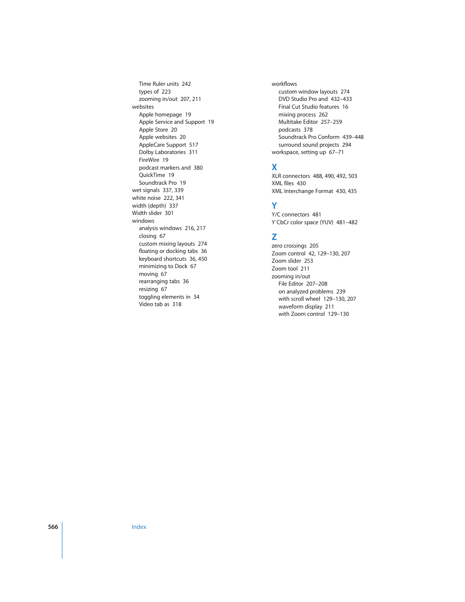 Apple Soundtrack Pro 2 User Manual | Page 566 / 566