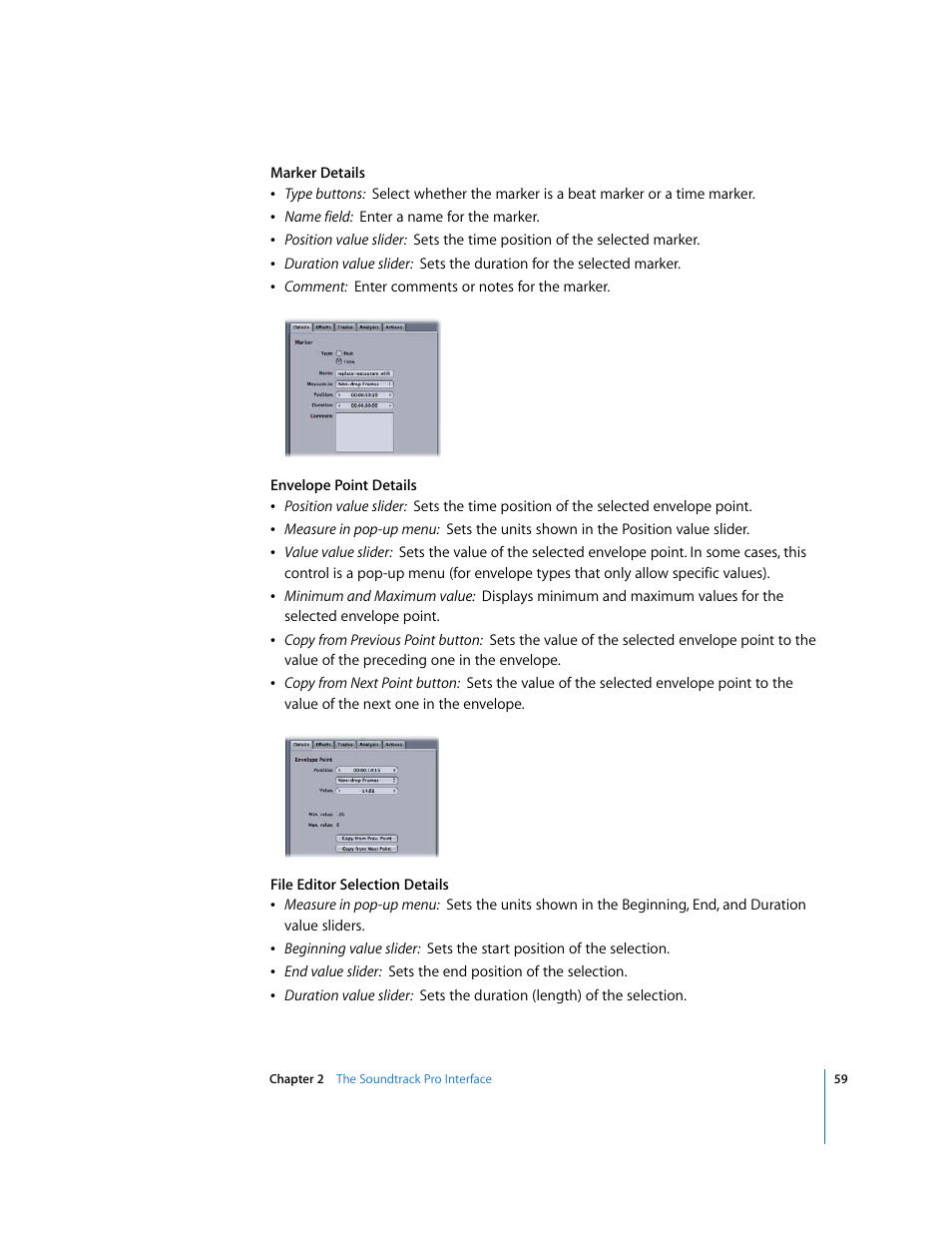 Apple Soundtrack Pro 2 User Manual | Page 59 / 566