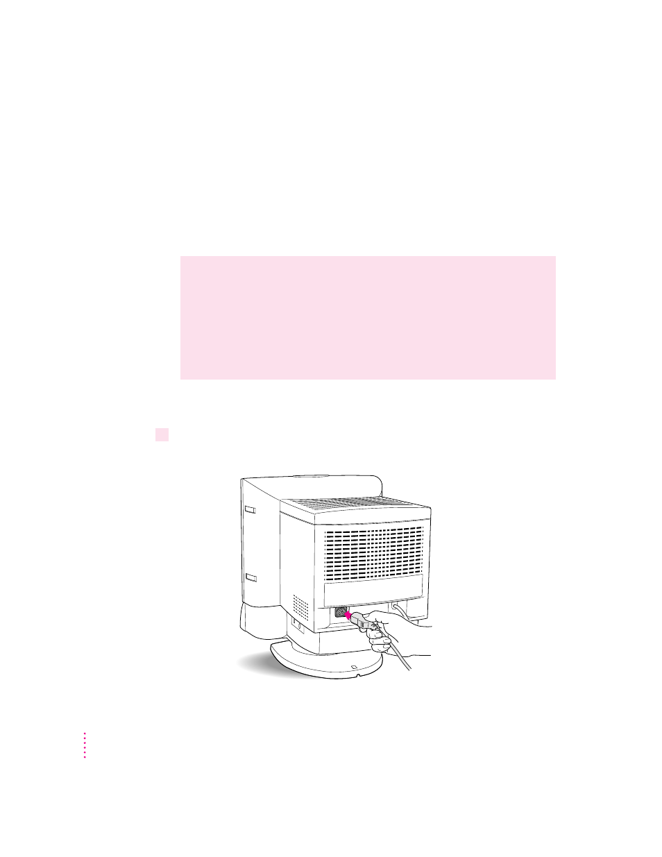 Connecting the monitor to your computer, Connecting the power cord | Apple AppleVision 750 User Manual | Page 12 / 114