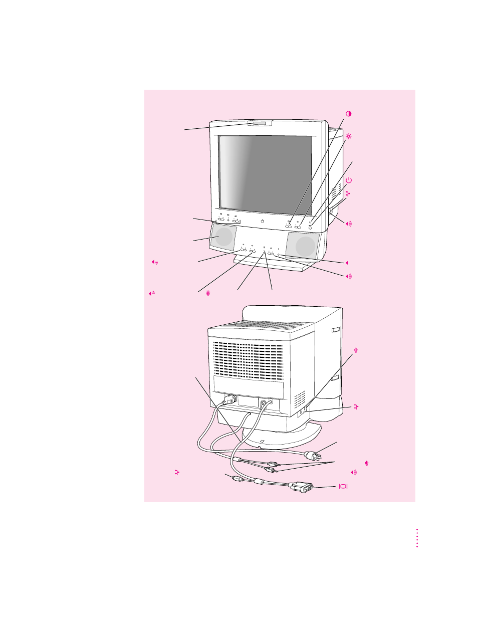 Your applevision 750, Display at a glance | Apple AppleVision 750 User Manual | Page 5 / 114