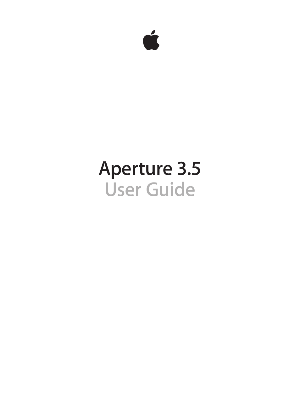 Apple Aperture 3.5 User Manual | 526 pages