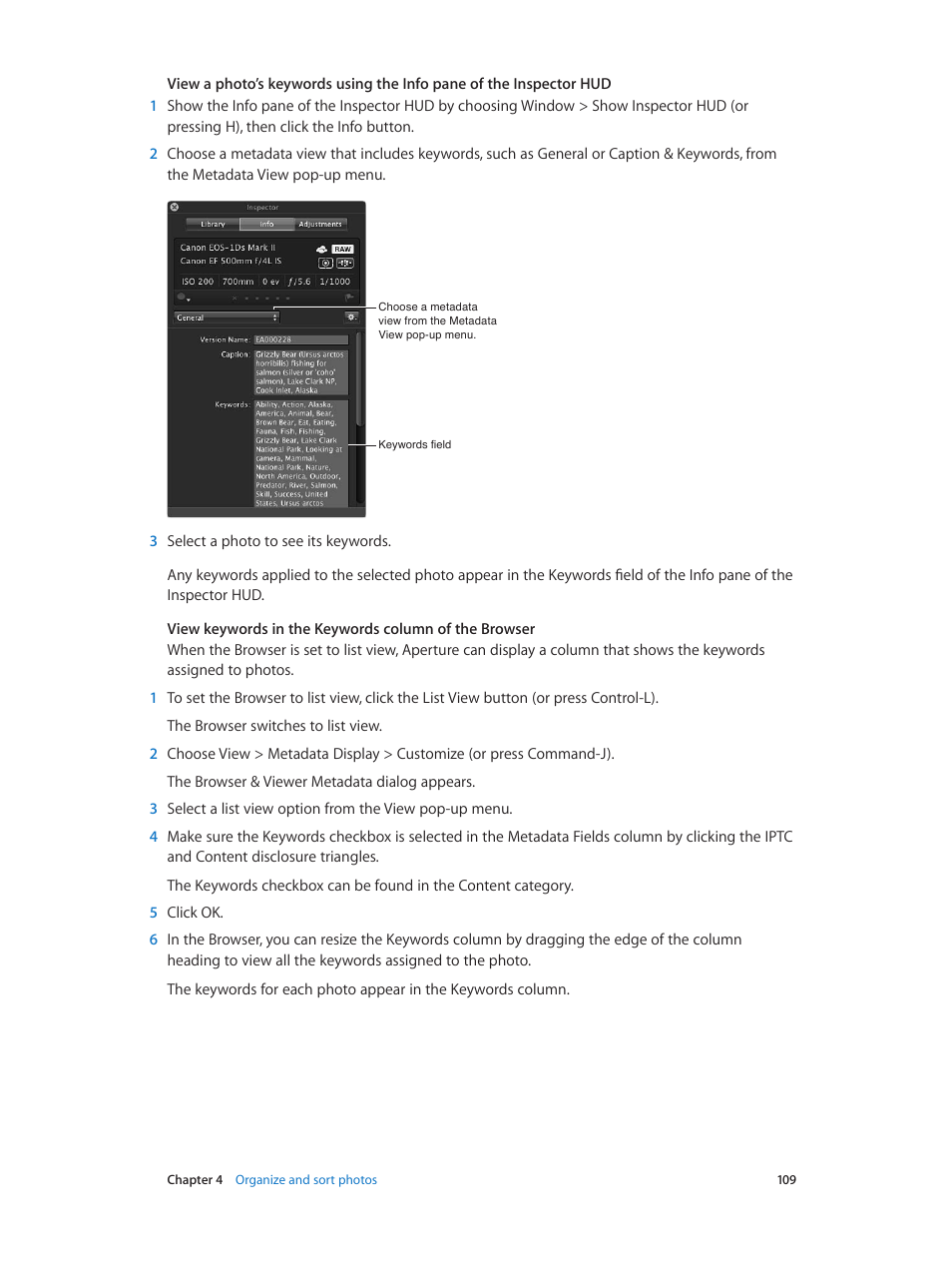 Apple Aperture 3.5 User Manual | Page 109 / 526