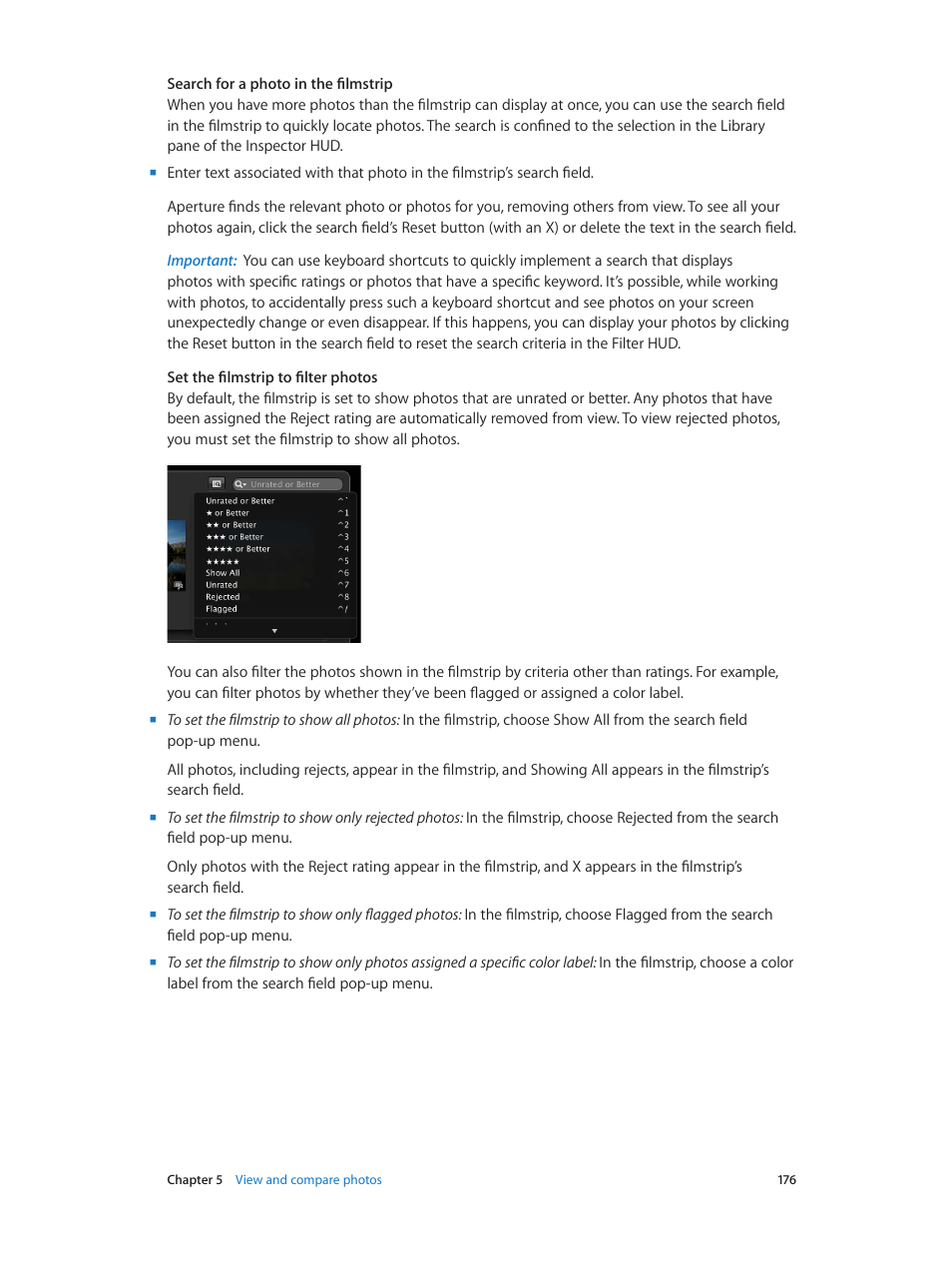 Apple Aperture 3.5 User Manual | Page 176 / 526