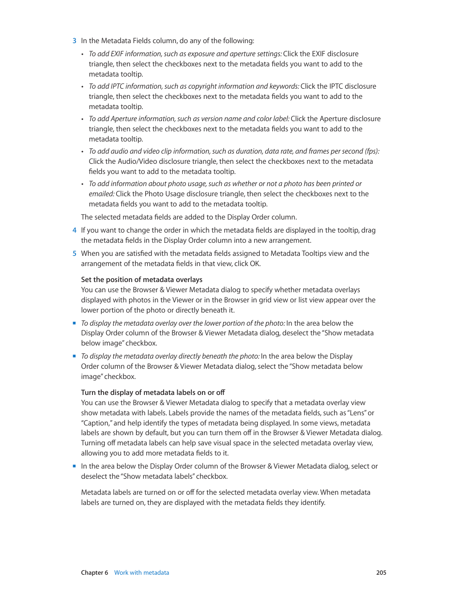 Apple Aperture 3.5 User Manual | Page 205 / 526